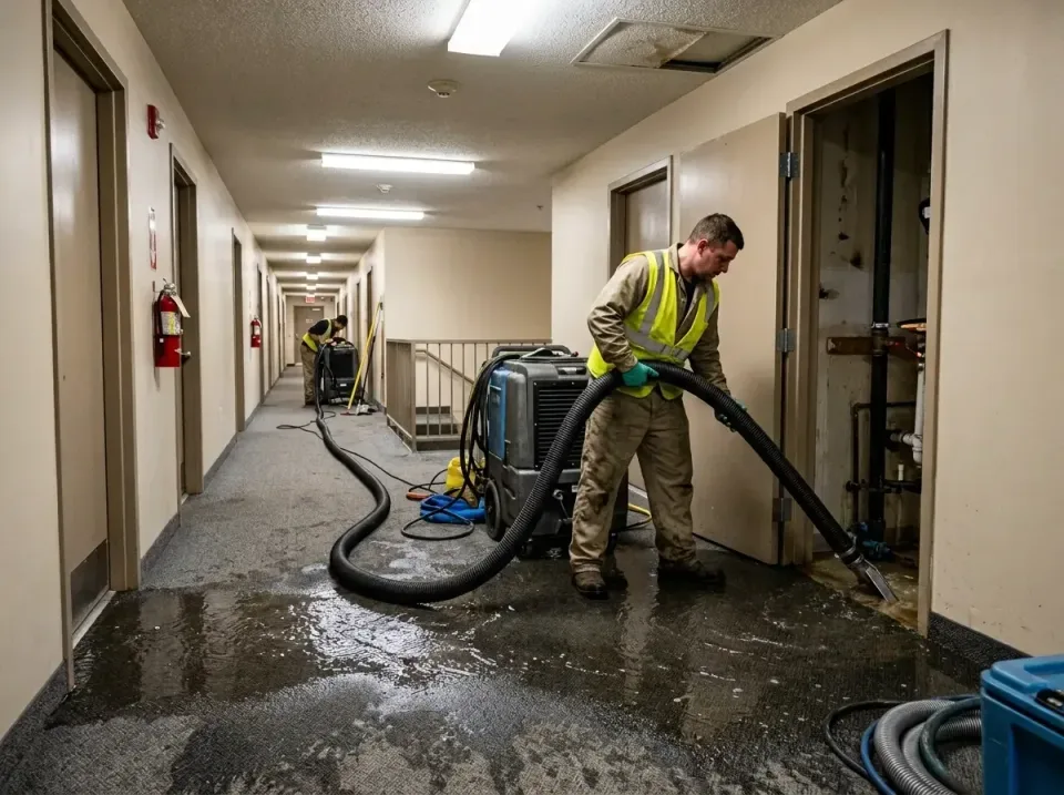 multi-unit-apartment-hallway-f-005 — frequently asked questions, Emergency Burst Pipe Water Extraction & Removal in Hortonvi…